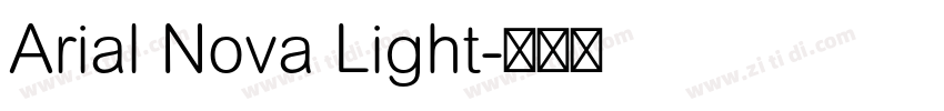 Arial Nova Light字体转换
